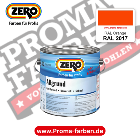 ZERO Allgrund RAL 2017 RAL Orange – im ZERO-MiX-System, online kaufen bei Proma Farben