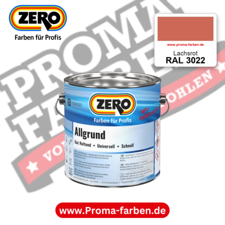 ZERO Allgrund RAL 3022 Lachsrot – im ZERO-MiX-System, online kaufen bei Proma Farben