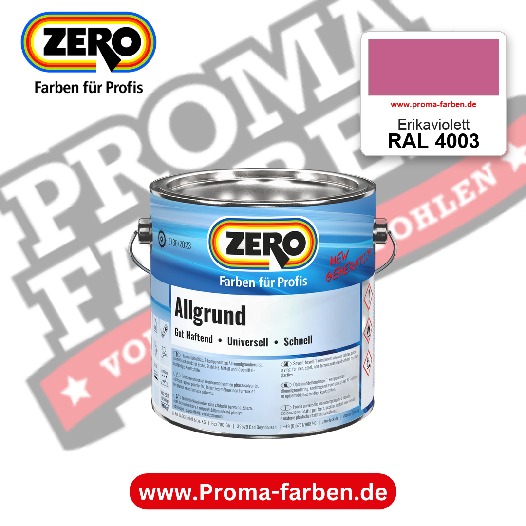 ZERO Allgrund RAL 4003 Erikaviolett – im ZERO-MiX-System, online kaufen bei Proma Farben