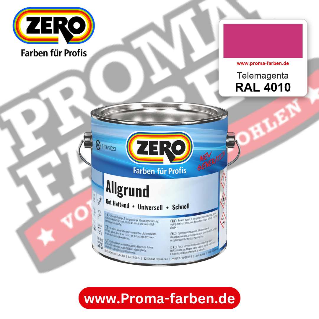 ZERO Allgrund RAL 4010 Telemagenta – im ZERO-MiX-System, online kaufen bei Proma Farben