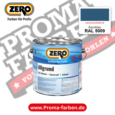 ZERO Allgrund RAL 5009 Azurblau – im ZERO-MiX-System, online kaufen bei Proma Farben