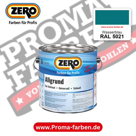 ZERO Allgrund RAL 5021 Wasserblau – im ZERO-MiX-System, online kaufen bei Proma Farben
