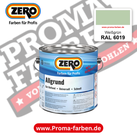 ZERO Allgrund RAL 6019 Weißgrün – im ZERO-MiX-System, online kaufen bei Proma Farben