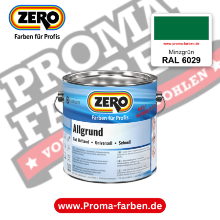 ZERO Allgrund RAL 6029 Minzgrün – im ZERO-MiX-System, online kaufen bei Proma Farben