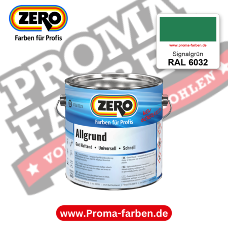 ZERO Allgrund RAL 6032 Signalgrün – im ZERO-MiX-System, online kaufen bei Proma Farben