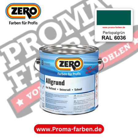 ZERO Allgrund RAL 6036 Perlopalgrün – im ZERO-MiX-System, online kaufen bei Proma Farben