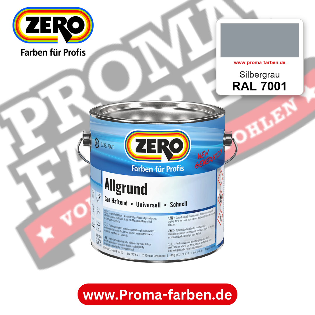 ZERO Allgrund RAL 7001 Silbergrau – im ZERO-MiX-System, online kaufen bei Proma Farben