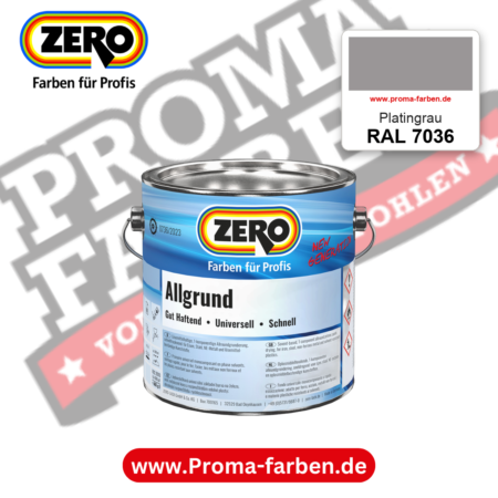 ZERO Allgrund RAL 7036 Platingrau – im ZERO-MiX-System, online kaufen bei Proma Farben