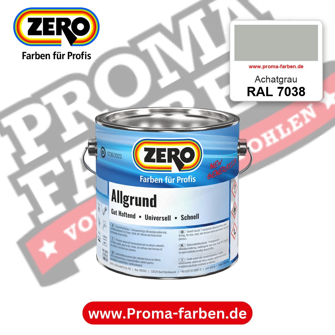 ZERO Allgrund RAL 7038 Achatgrau – im ZERO-MiX-System, online kaufen bei Proma Farben