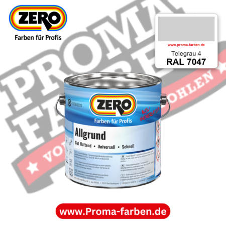 ZERO Allgrund RAL 7047 Telegrau 4 – im ZERO-MiX-System, online kaufen bei Proma Farben