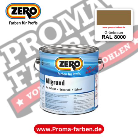ZERO Allgrund RAL 8000 Grünbraun – im ZERO-MiX-System, online kaufen bei Proma Farben