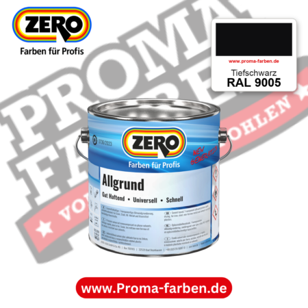 ZERO Allgrund RAL 9005 Tiefschwarz – im ZERO-MiX-System, online kaufen bei Proma Farben