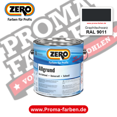 ZERO Allgrund RAL 9011 Graphitschwarz – im ZERO-MiX-System, online kaufen bei Proma Farben