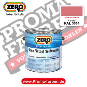 ZERO Aqua Eintopf Seidenmatt RAL 3014 Altrosa – im ZERO-MiX-System, online kaufen bei Proma Farben