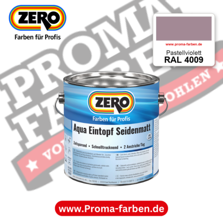 ZERO Aqua Eintopf Seidenmatt RAL 4009 Pastellviolett – im ZERO-MiX-System, online kaufen bei Proma Farben