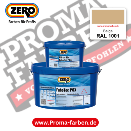 ZERO FuboTec 2K RAL 1001 Beige – im ZERO-MiX-System, online kaufen bei Proma Farben