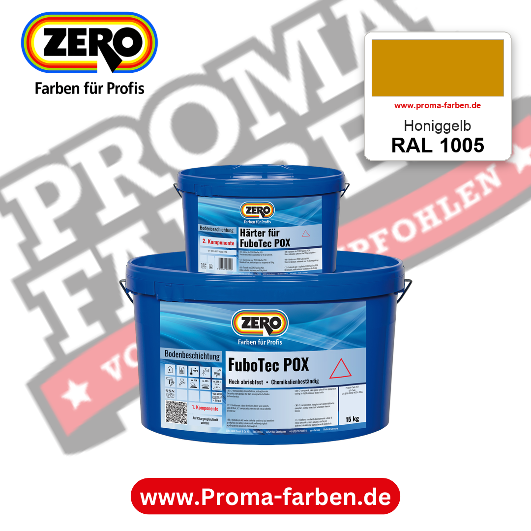 ZERO FuboTec 2K RAL 1005 Honiggelb – im ZERO-MiX-System, online kaufen bei Proma Farben