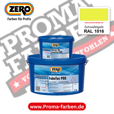 ZERO FuboTec 2K RAL 1016 Schwefelgelb – im ZERO-MiX-System, online kaufen bei Proma Farben