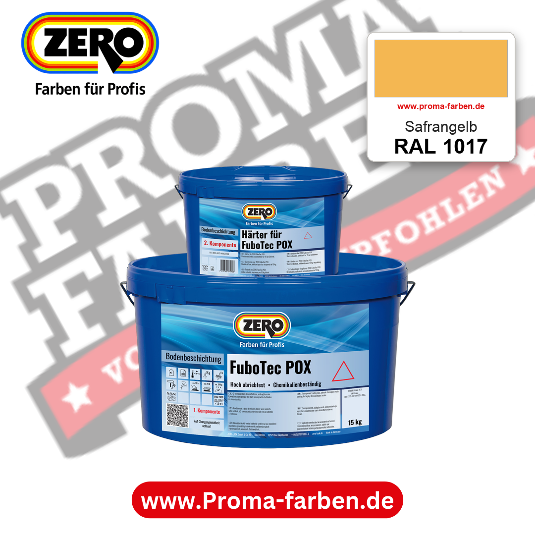 ZERO FuboTec 2K RAL 1017 Safrangelb – im ZERO-MiX-System, online kaufen bei Proma Farben
