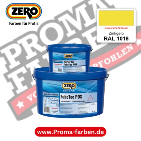 ZERO FuboTec 2K RAL 1018 Zinkgelb – im ZERO-MiX-System, online kaufen bei Proma Farben