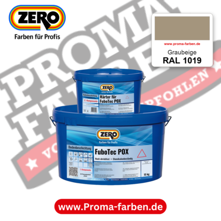 ZERO FuboTec 2K RAL 1019 Graubeige – im ZERO-MiX-System, online kaufen bei Proma Farben