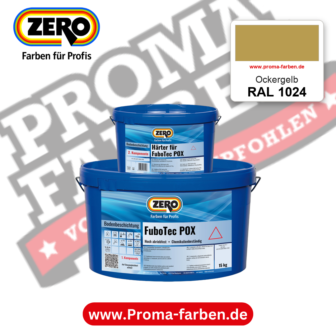 ZERO FuboTec 2K RAL 1024 Ockergelb – im ZERO-MiX-System, online kaufen bei Proma Farben