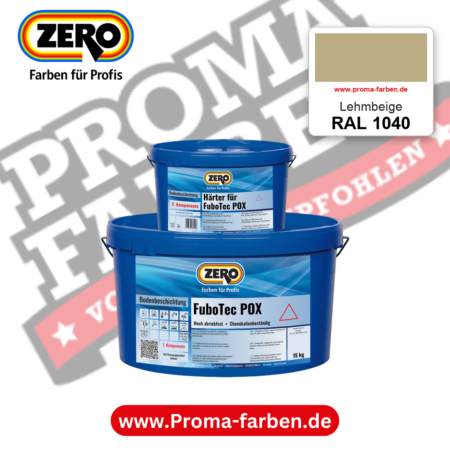 ZERO FuboTec 2K RAL 1040 Lehmbeige – im ZERO-MiX-System, online kaufen bei Proma Farben
