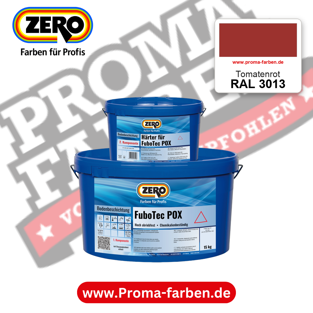 ZERO FuboTec 2K RAL 3013 Tomatenrot – im ZERO-MiX-System, online kaufen bei Proma Farben
