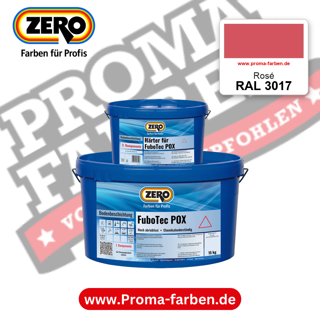 ZERO FuboTec 2K RAL 3017 Rosé – im ZERO-MiX-System, online kaufen bei Proma Farben