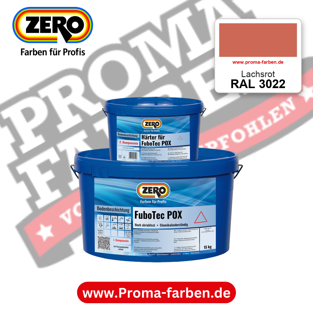 ZERO FuboTec 2K RAL 3022 Lachsrot – im ZERO-MiX-System, online kaufen bei Proma Farben
