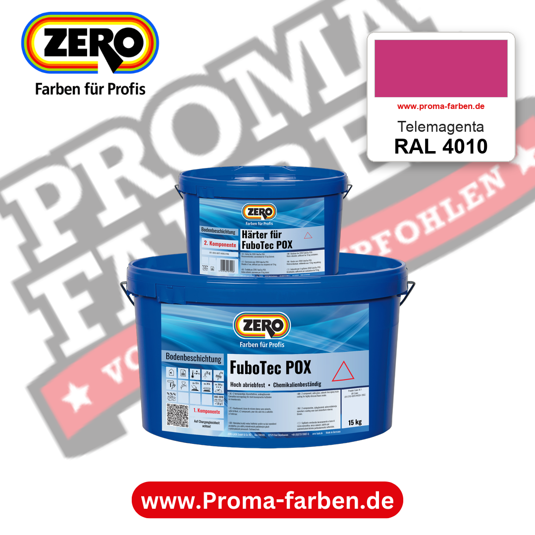 ZERO FuboTec 2K RAL 4010 Telemagenta – im ZERO-MiX-System, online kaufen bei Proma Farben