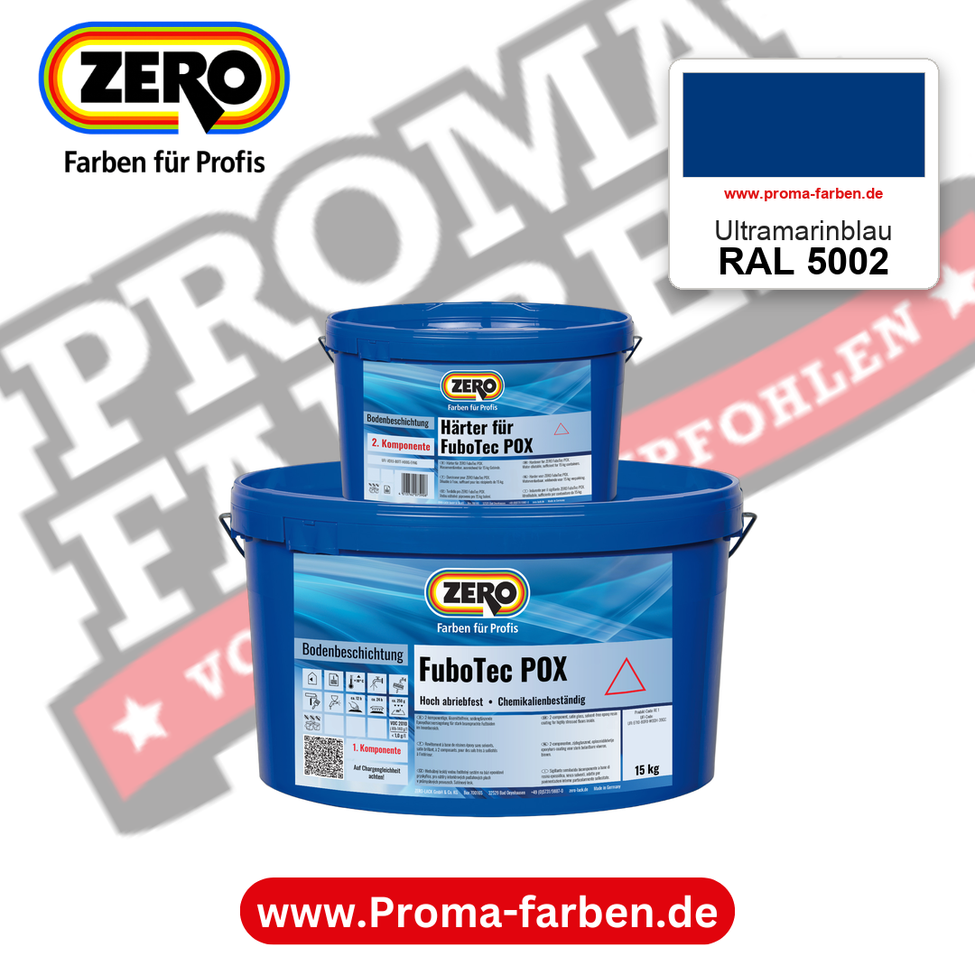ZERO FuboTec 2K RAL 5002 Ultramarinblau – im ZERO-MiX-System, online kaufen bei Proma Farben