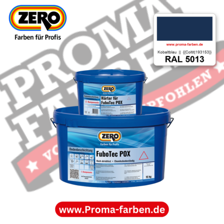 ZERO FuboTec 2K RAL 5013 Kobaltblau || {{Coltit|193153}} – im ZERO-MiX-System, online kaufen bei Proma Farben