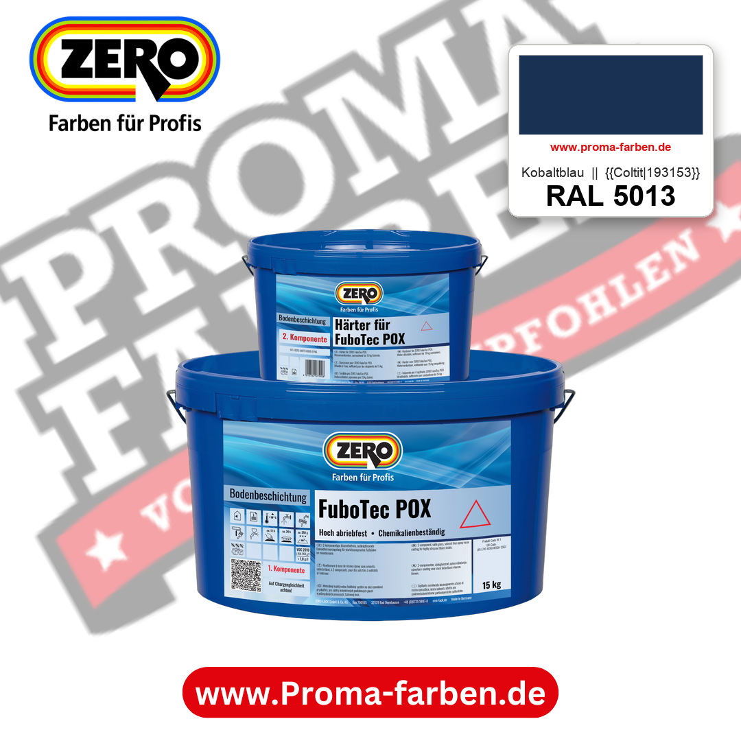ZERO FuboTec 2K RAL 5013 Kobaltblau || {{Coltit|193153}} – im ZERO-MiX-System, online kaufen bei Proma Farben
