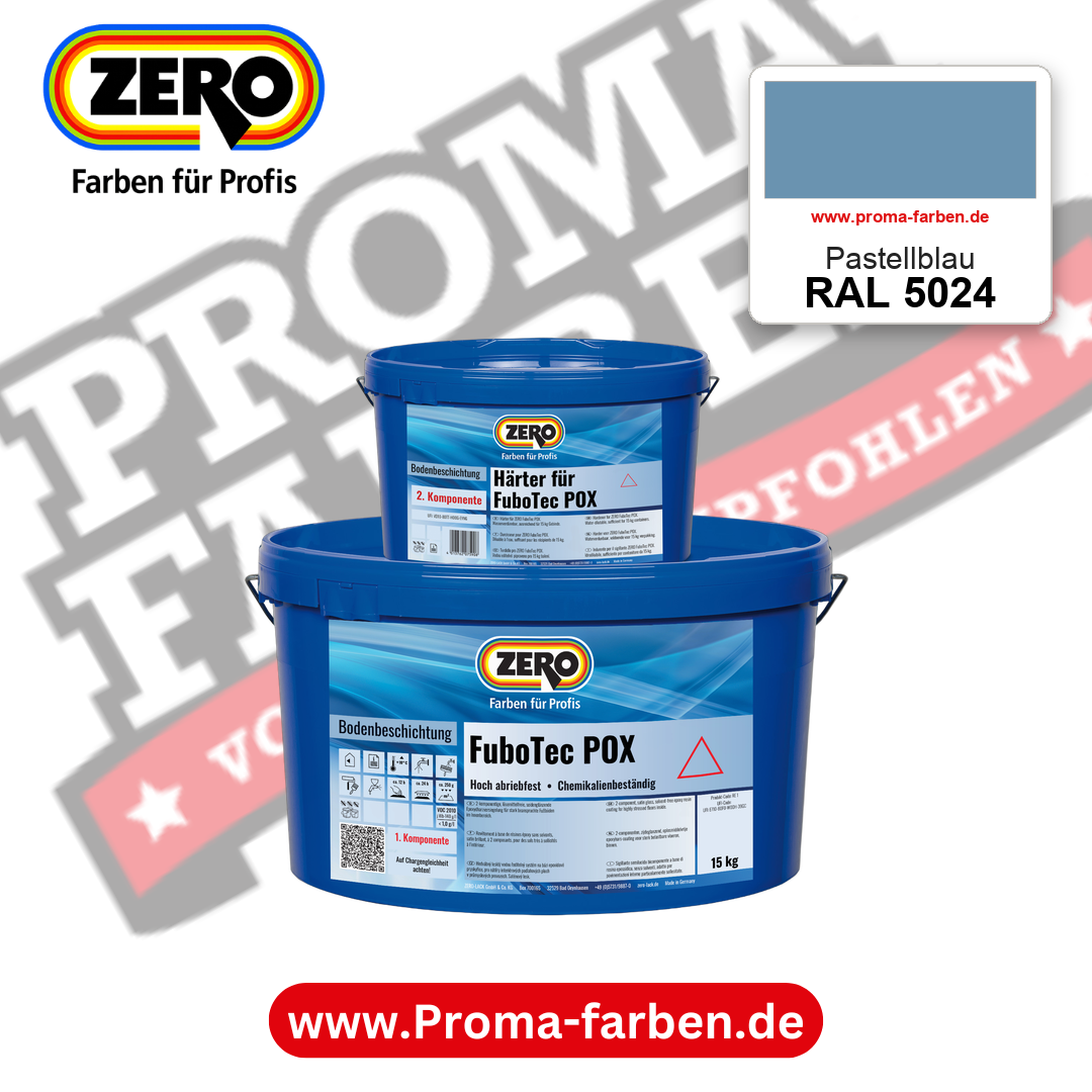 ZERO FuboTec 2K RAL 5024 Pastellblau – im ZERO-MiX-System, online kaufen bei Proma Farben