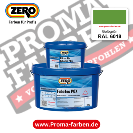 ZERO FuboTec 2K RAL 6018 Gelbgrün – im ZERO-MiX-System, online kaufen bei Proma Farben