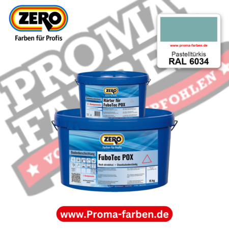 ZERO FuboTec 2K RAL 6034 Pastelltürkis – im ZERO-MiX-System, online kaufen bei Proma Farben