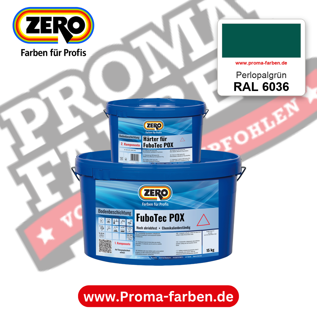 ZERO FuboTec 2K RAL 6036 Perlopalgrün – im ZERO-MiX-System, online kaufen bei Proma Farben