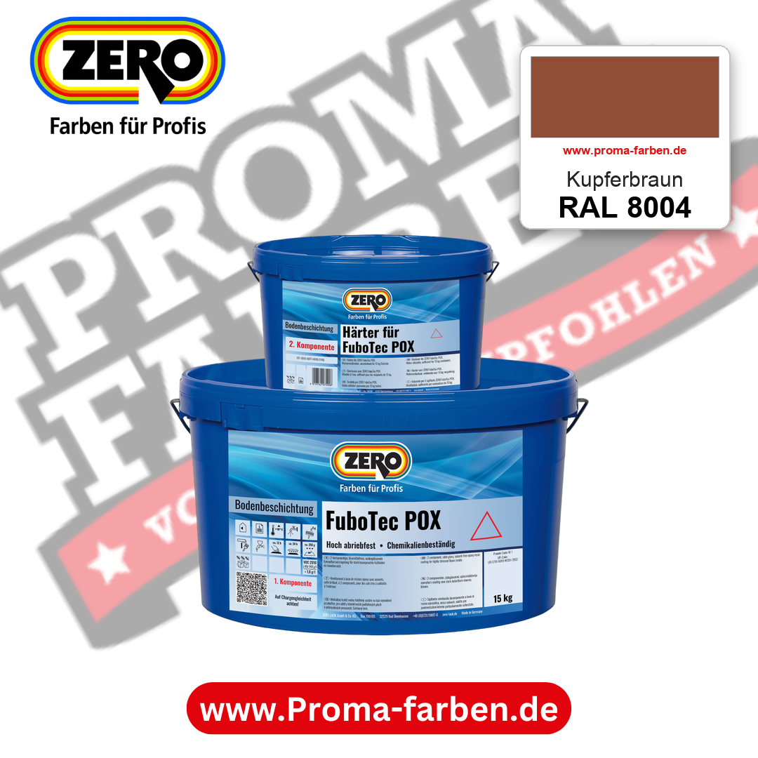 ZERO FuboTec 2K RAL 8004 Kupferbraun – im ZERO-MiX-System, online kaufen bei Proma Farben