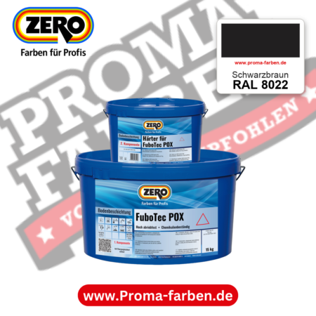 ZERO FuboTec 2K RAL 8022 Schwarzbraun – im ZERO-MiX-System, online kaufen bei Proma Farben