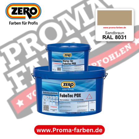 ZERO FuboTec 2K RAL 8031 Sandbraun – im ZERO-MiX-System, online kaufen bei Proma Farben