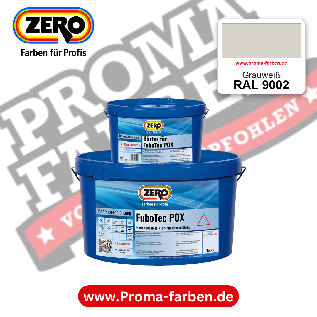 ZERO FuboTec 2K RAL 9002 Grauweiß – im ZERO-MiX-System, online kaufen bei Proma Farben