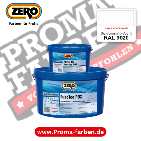 ZERO FuboTec 2K RAL 9020 Seidenmatt–Weiß – im ZERO-MiX-System, online kaufen bei Proma Farben