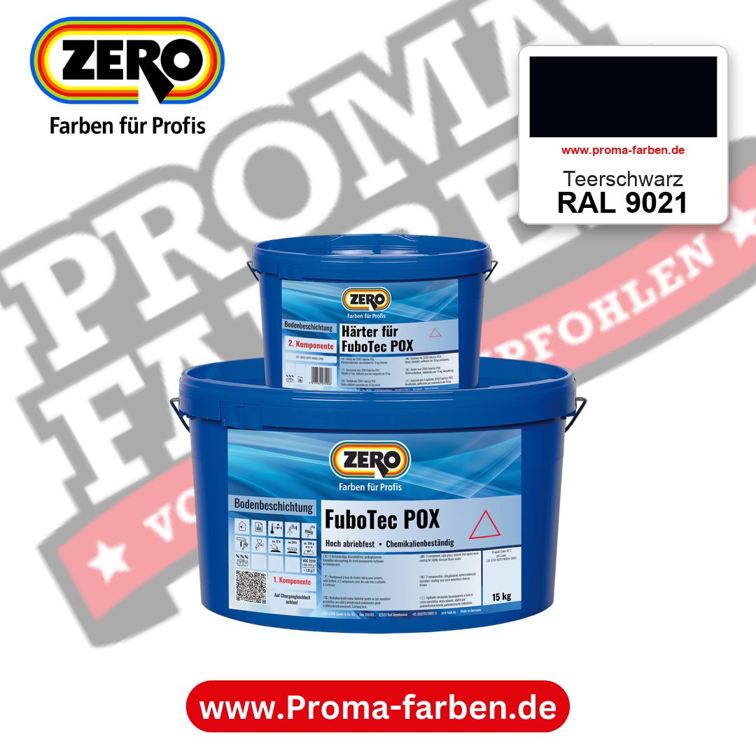 ZERO FuboTec 2K RAL 9021 Teerschwarz – im ZERO-MiX-System, online kaufen bei Proma Farben