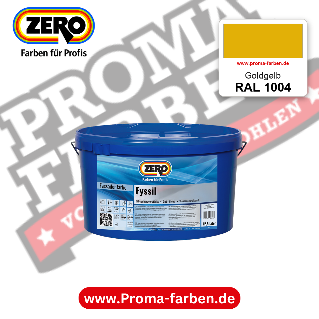 ZERO Fyssil RAL 1004 Goldgelb – im ZERO-MiX-System, online kaufen bei Proma Farben