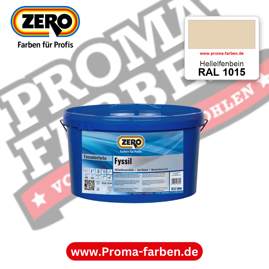ZERO Fyssil RAL 1015 Hellelfenbein – im ZERO-MiX-System, online kaufen bei Proma Farben