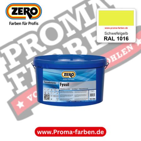 ZERO Fyssil RAL 1016 Schwefelgelb – im ZERO-MiX-System, online kaufen bei Proma Farben