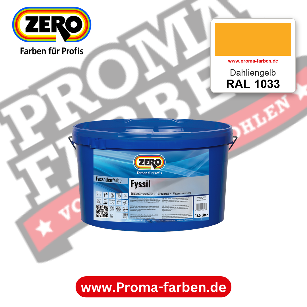 ZERO Fyssil RAL 1033 Dahliengelb – im ZERO-MiX-System, online kaufen bei Proma Farben