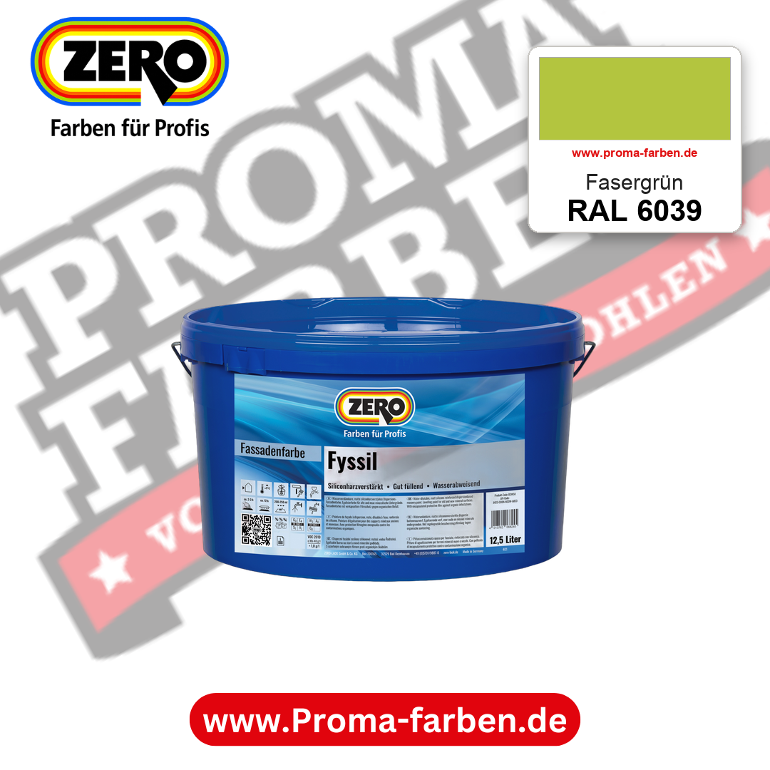 ZERO Fyssil RAL 6039 Fasergrün – im ZERO-MiX-System, online kaufen bei Proma Farben