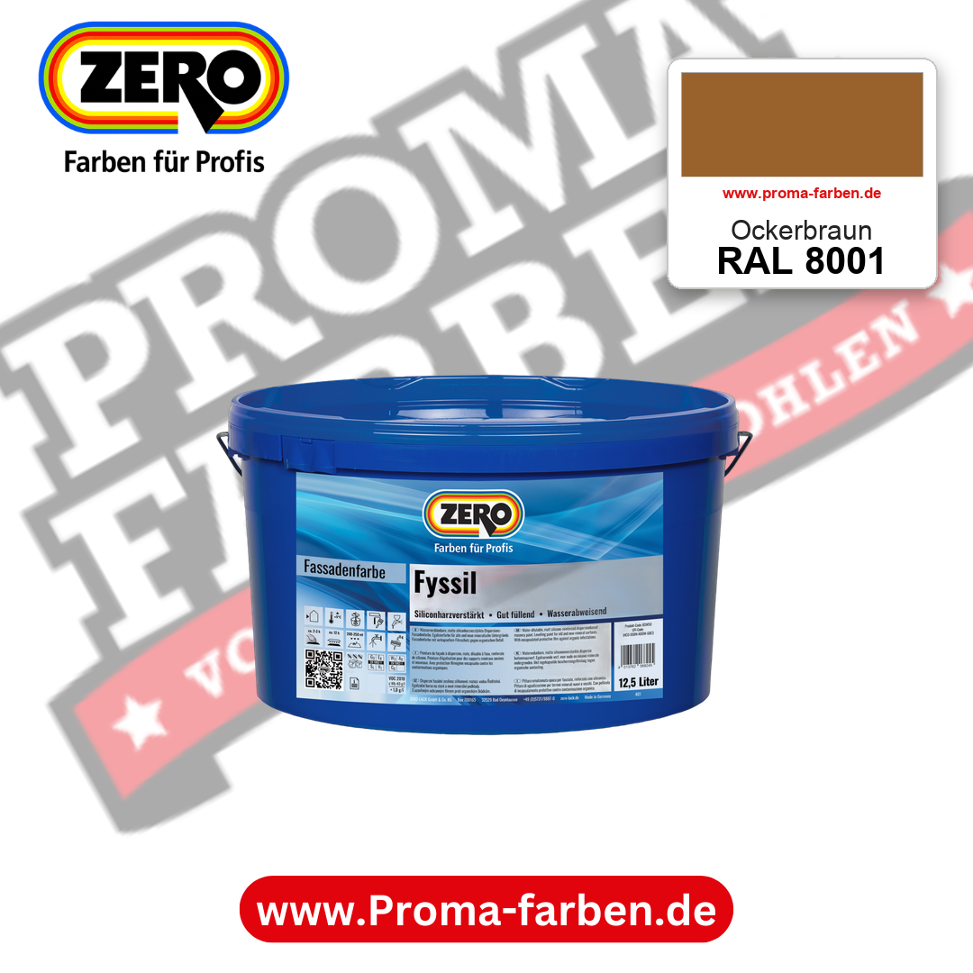 ZERO Fyssil RAL 8001 Ockerbraun – im ZERO-MiX-System, online kaufen bei Proma Farben